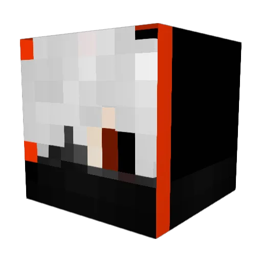 Dorellion Minecraft avatar head, 3D render
