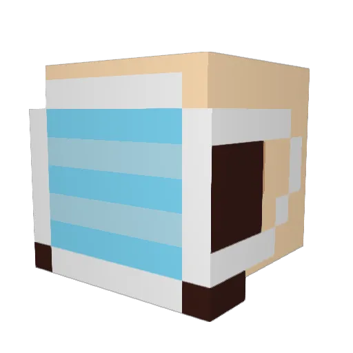 DoremarNuva Minecraft avatar head, 3D render