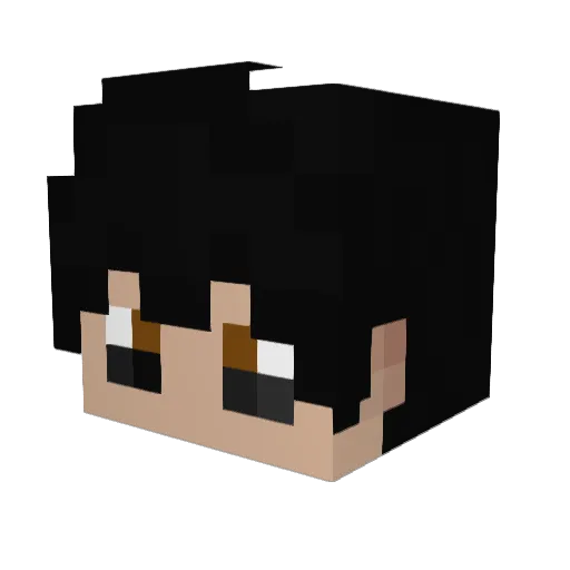 Dorgark Minecraft avatar head, 3D render