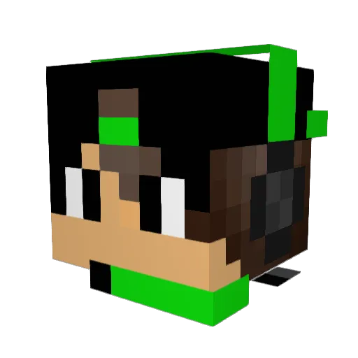 Dorgil Minecraft avatar head, 3D render