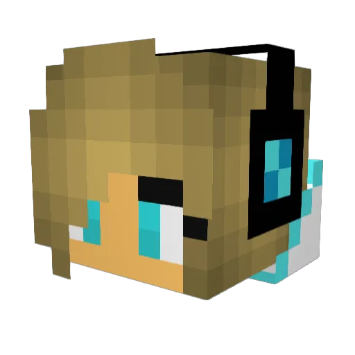 Doria1705 Minecraft avatar head, 3D render