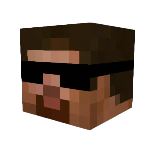 Doric7 Minecraft avatar head, 3D render