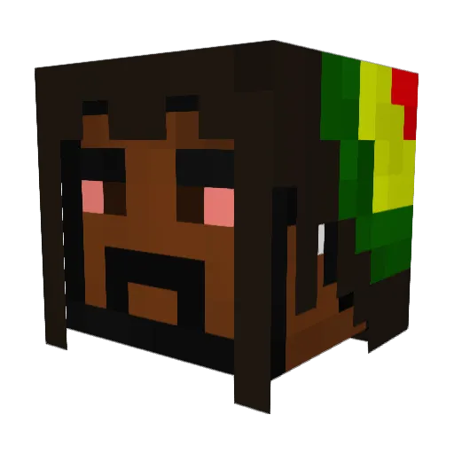 Doriic Minecraft avatar head, 3D render