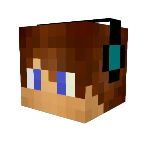 Doriiinn Minecraft avatar head, 3D render