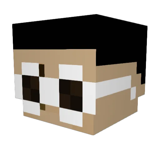 DorikinAe86 Minecraft avatar head, 3D render