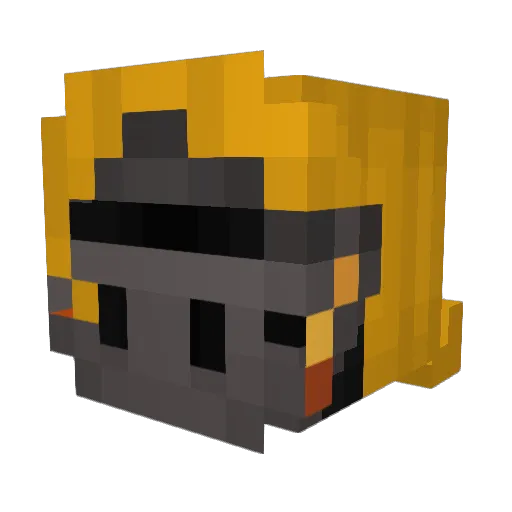 Dorimaa Minecraft avatar head, 3D render
