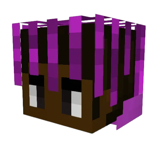 Dorimukyasuto Minecraft avatar head, 3D render