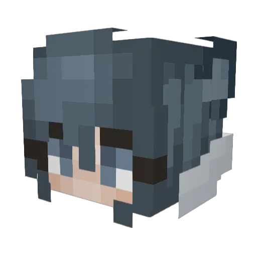 DorisGong Minecraft avatar head, 3D render