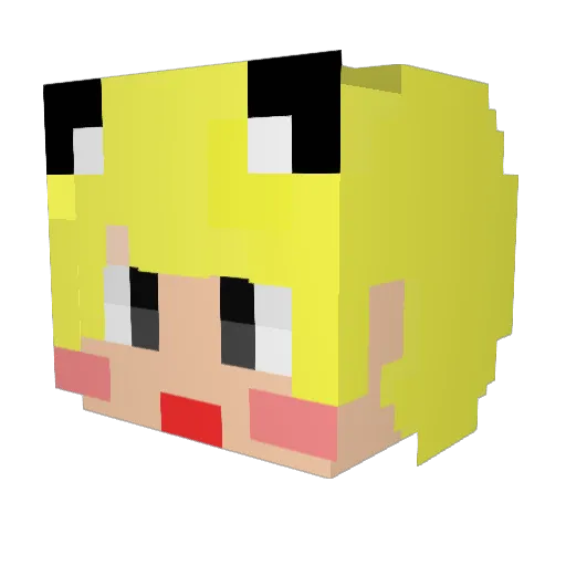 Doris_Admin Minecraft avatar head, 3D render