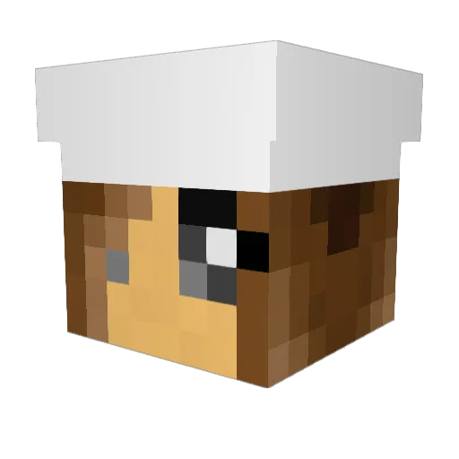 Dorislover Minecraft avatar head, 3D render