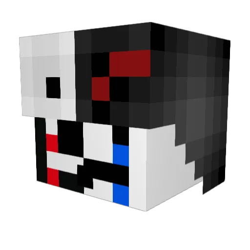 Dorito_Mage Minecraft avatar head, 3D render