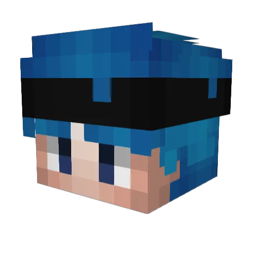 Doritosxz Minecraft avatar head, 3D render