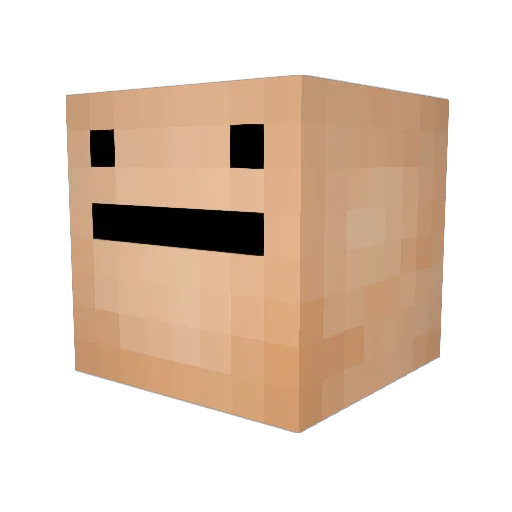 Dorixes Minecraft avatar head, 3D render