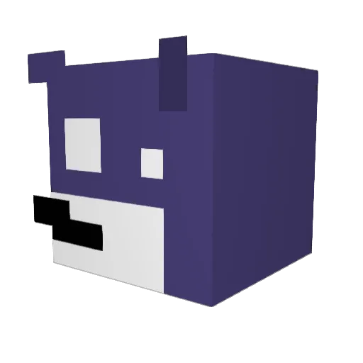 Dork_Meister Minecraft avatar head, 3D render