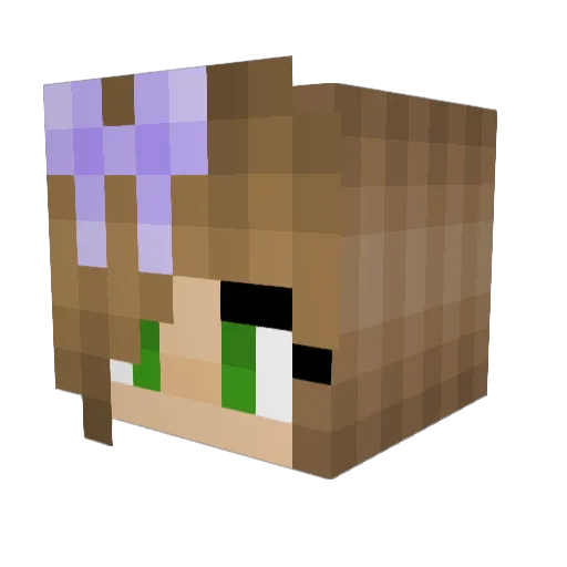 DorliBohrli Minecraft avatar head, 3D render