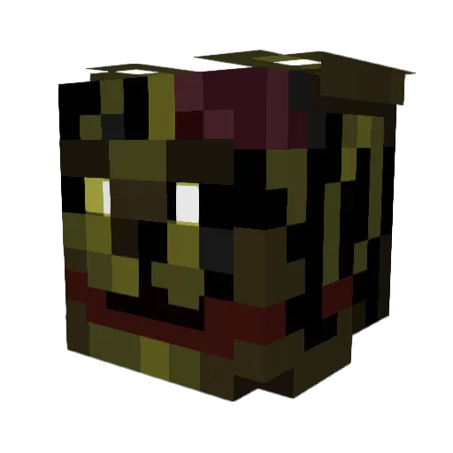 Dormitabis Minecraft avatar head, 3D render