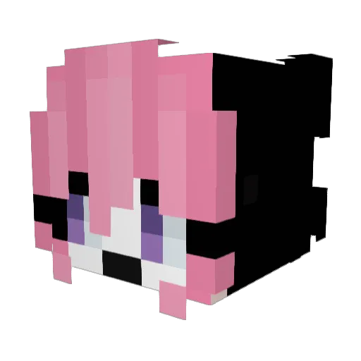 DoroVoid Minecraft avatar head, 3D render