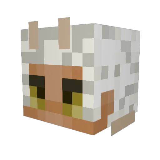 Dorogon01 Minecraft avatar head, 3D render