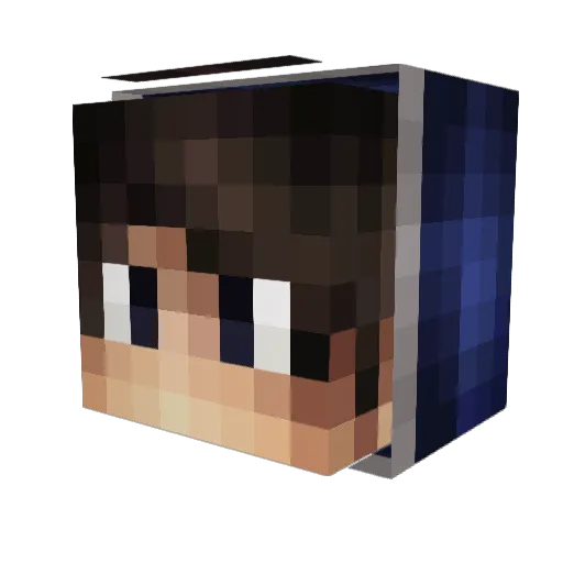 Dorsah Minecraft avatar head, 3D render