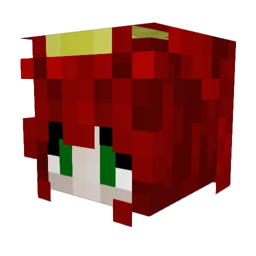 Doru7 Minecraft avatar head, 3D render