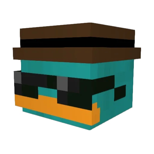 DoruK09 Minecraft avatar head, 3D render