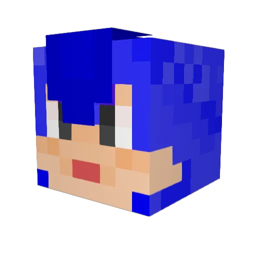 Doru_p Minecraft avatar head, 3D render