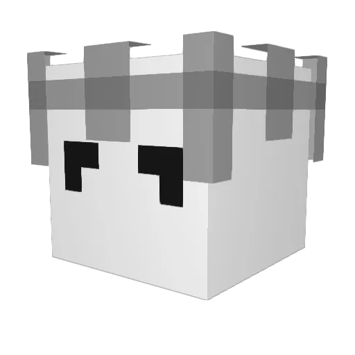 Dorus Minecraft avatar head, 3D render