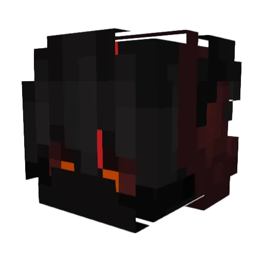 Dorw1n Minecraft avatar head, 3D render