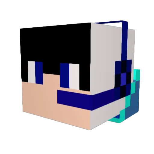 Dory0206 Minecraft avatar head, 3D render