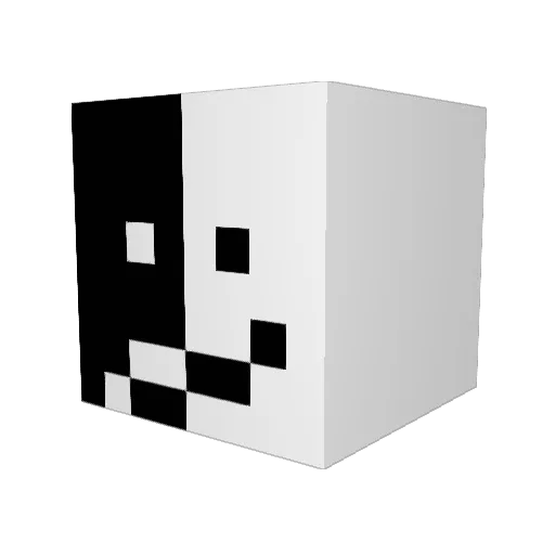 Dory3437 Minecraft avatar head, 3D render