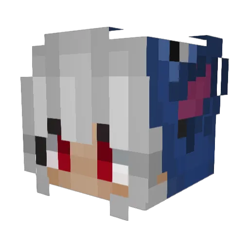 DoryKiwi Minecraft avatar head, 3D render