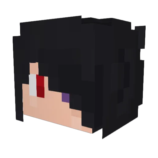 Dorydo Minecraft avatar head, 3D render