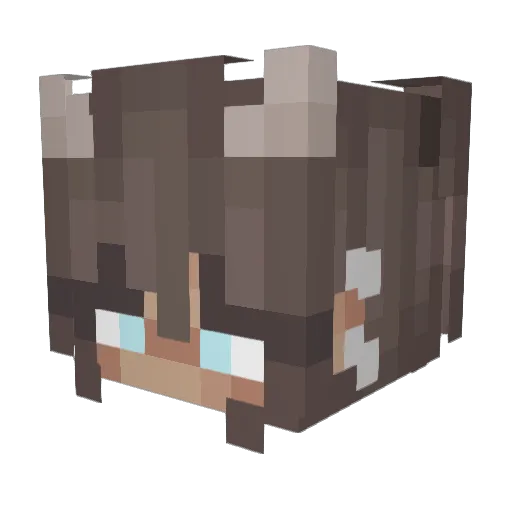 Doryy28 Minecraft avatar head, 3D render