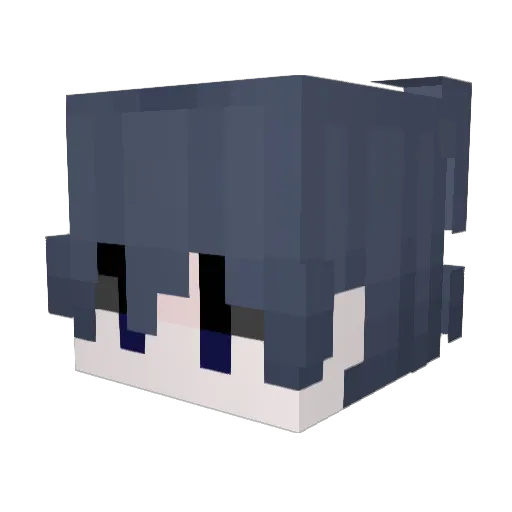 DosMorritas Minecraft avatar head, 3D render