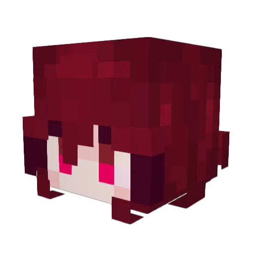 DosSegundos Minecraft avatar head, 3D render