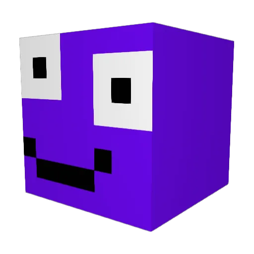 Dosa2000 Minecraft avatar head, 3D render