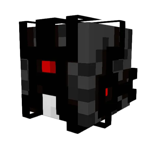 DosaMC Minecraft avatar head, 3D render