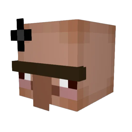 Dosemagen Minecraft avatar head, 3D render