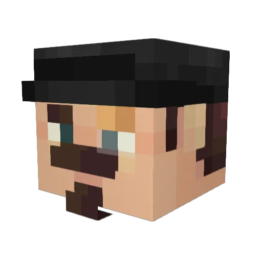 DosenSprite Minecraft avatar head, 3D render