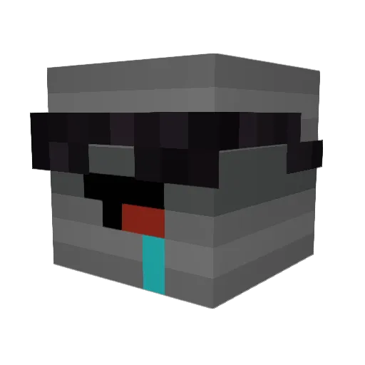 Dosenbohne Minecraft avatar head, 3D render