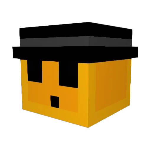 Dosenmonster Minecraft avatar head, 3D render