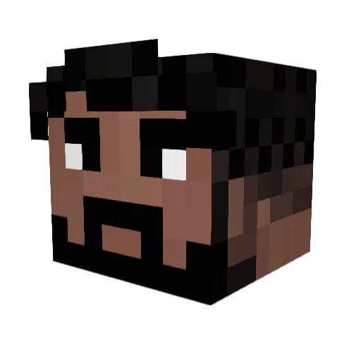 DospawN Minecraft avatar head, 3D render