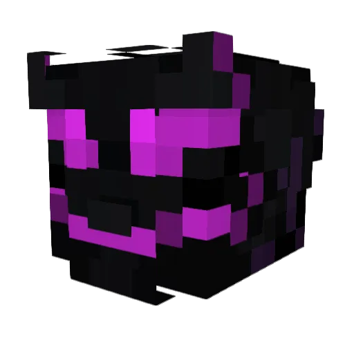 DossSND Minecraft avatar head, 3D render