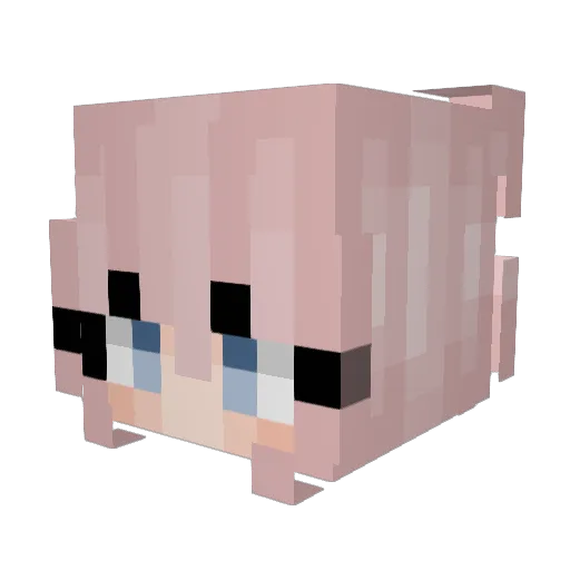 DossinJ Minecraft avatar head, 3D render