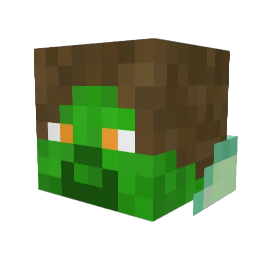 Dostus Minecraft avatar head, 3D render