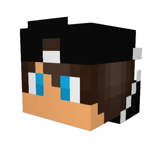 DotALotTroller Minecraft avatar head, 3D render