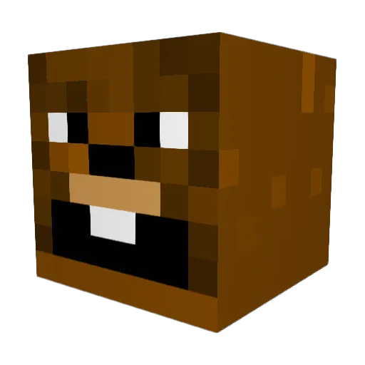 DotDot__ Minecraft avatar head, 3D render