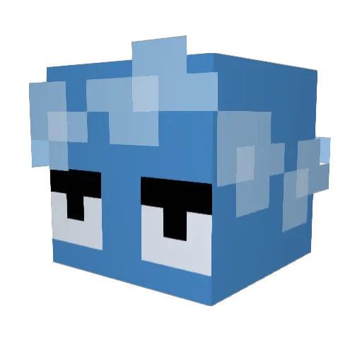 DotGae0 Minecraft avatar head, 3D render
