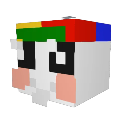 DotKall Minecraft avatar head, 3D render
