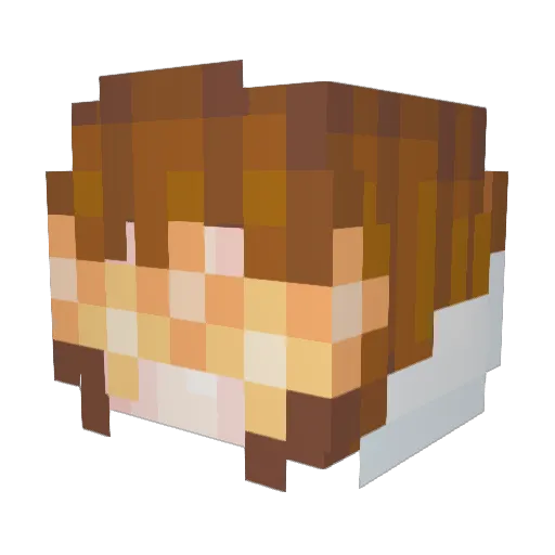 Dothye Minecraft avatar head, 3D render
